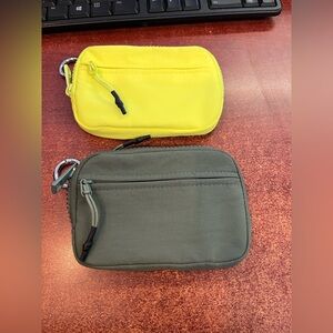 2 Clip on nylon wallets